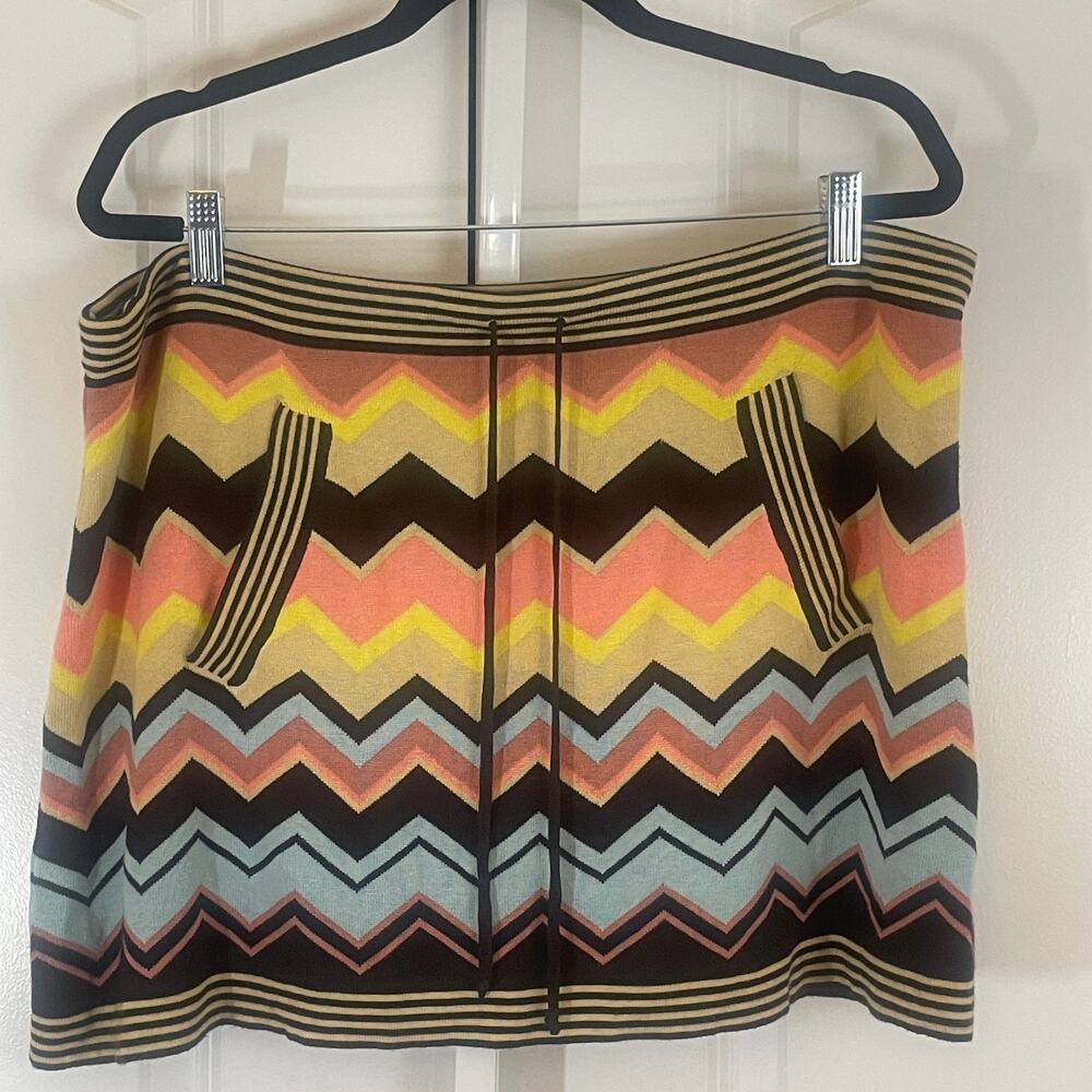 Missoni x Target Chevron Mini Skirt - Women Size XL - Multicolored